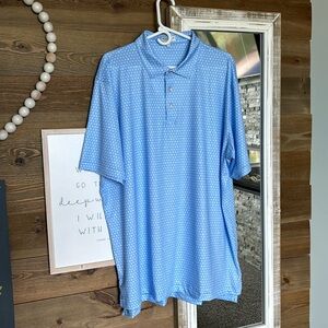 NWOT Peter Millar Blue Golf Shirt Polo XXL